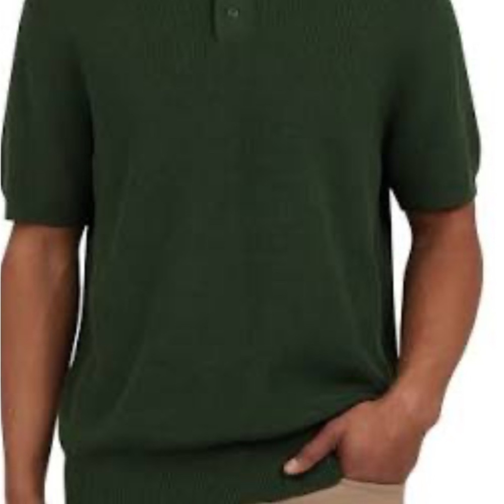DKNY Green Sweater Polo